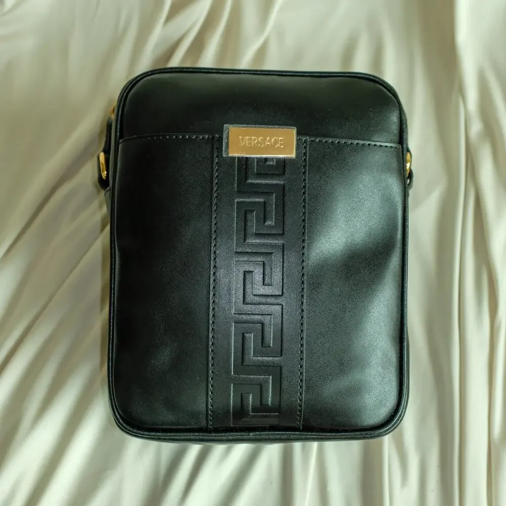Versace brand #blackleather includes
